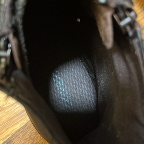 Converse Chuck Taylor Brown Leather Black Rubber Sneakers - Picture 4 of 6